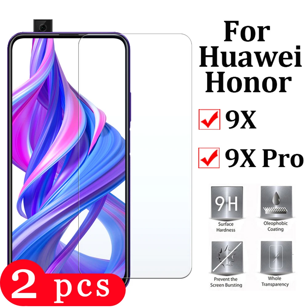 2 шт. для huawei honor 9x pro закаленное стекло Защитная пленка смартфона 8a 8s 8c 8 lite 8x max