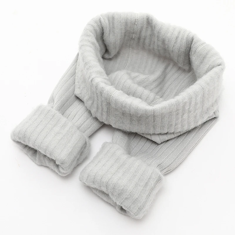 Детские зимние леггинсы для девочек малышей мальчиков термальные плотные теплые