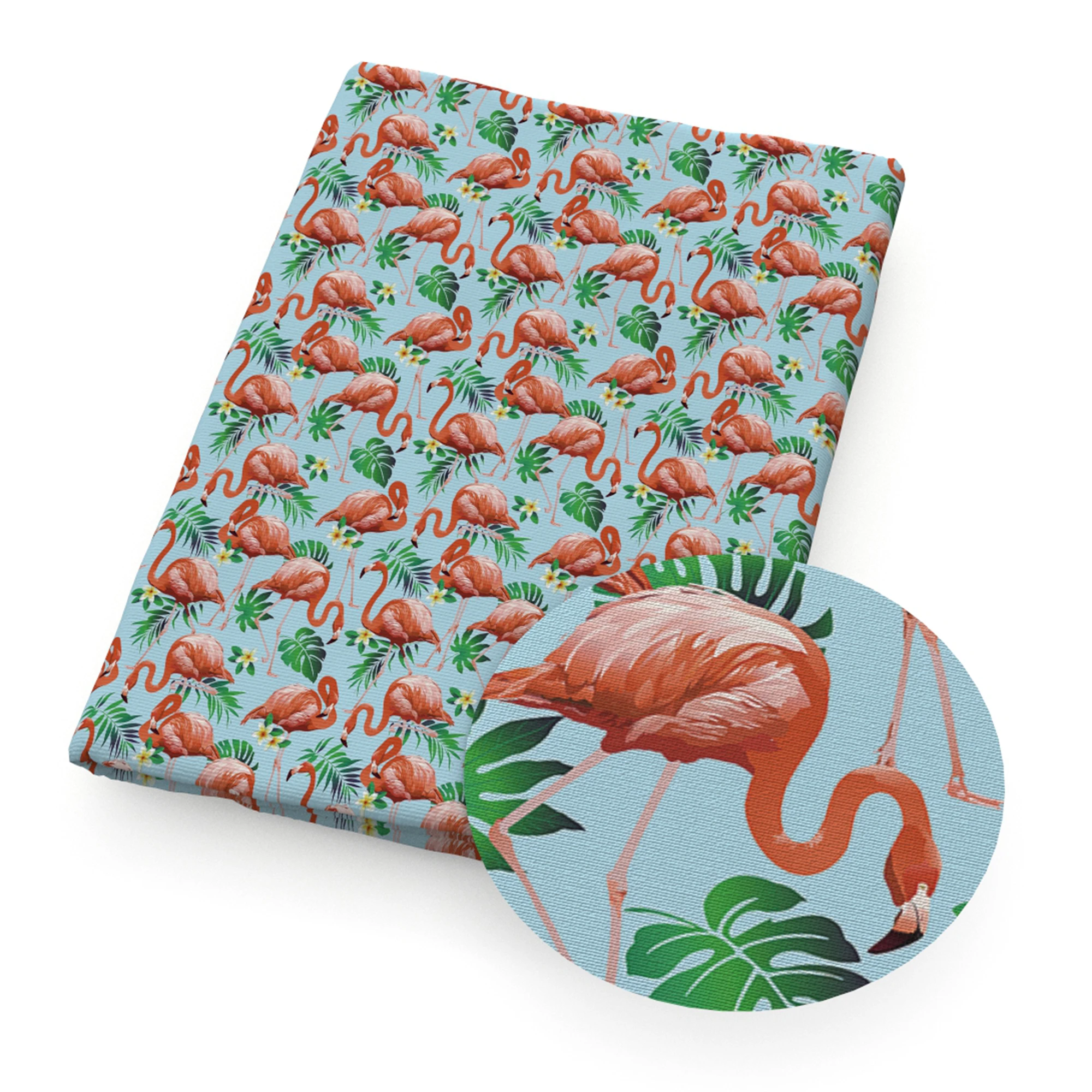 50*145 см ткань из полиэстера и хлопка с рисунком фламинго Кита для детей домашний