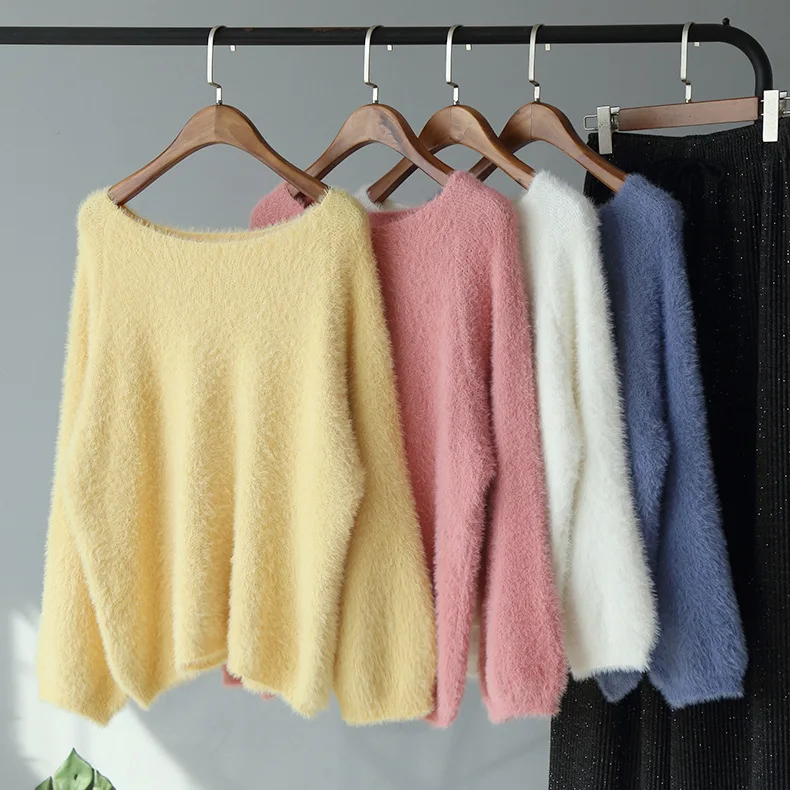 Женский Универсальный Корейский Японский Круглый вырез сплошной цвет норка как