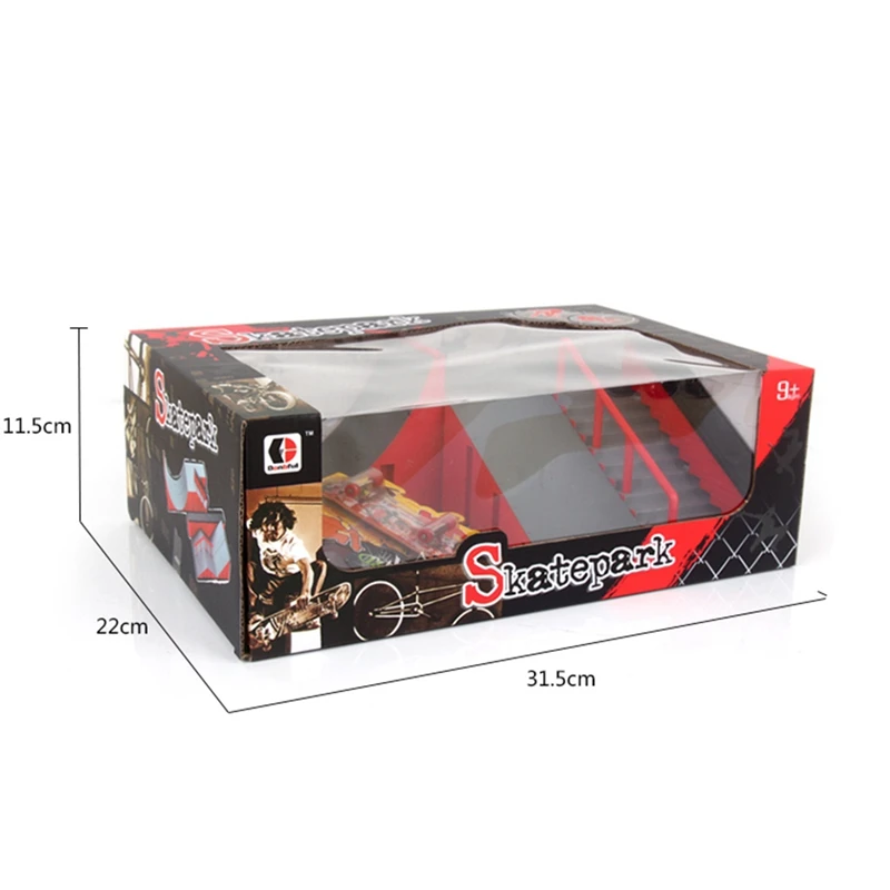 

Finger Skateboarding Venue Children's Suit Toys Alloy Bracket Props Mini Scooter Professional Scene Finger-skateboard Training