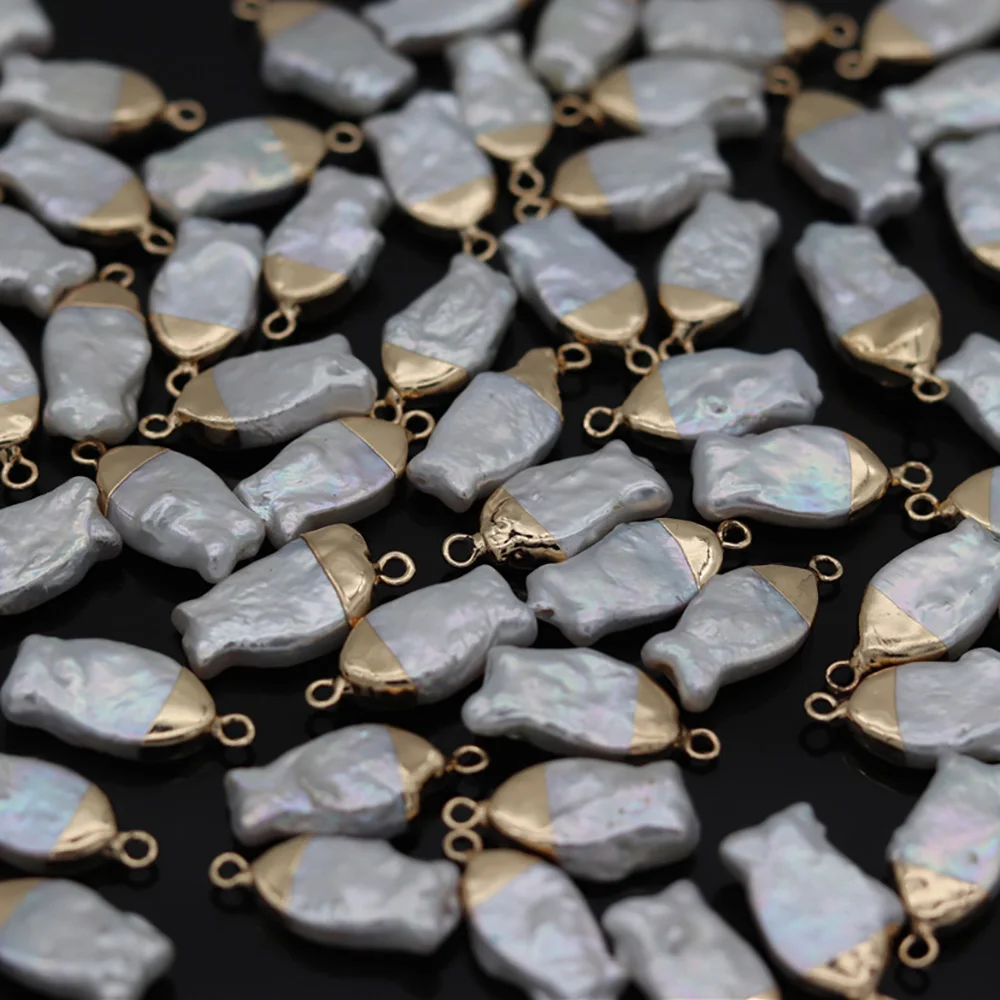 

2021 Best-selling Natural Freshwater Pearl Fish Shape Trend Pendant for Making DIY Necklace Bracelet Size 7x15-8x25mm Gift 3pcs