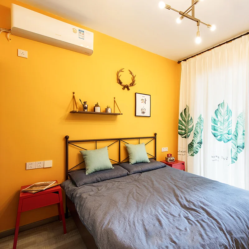 [Водонепроницаемый и противообрастающий] имбирь ярко желтые обои цвета