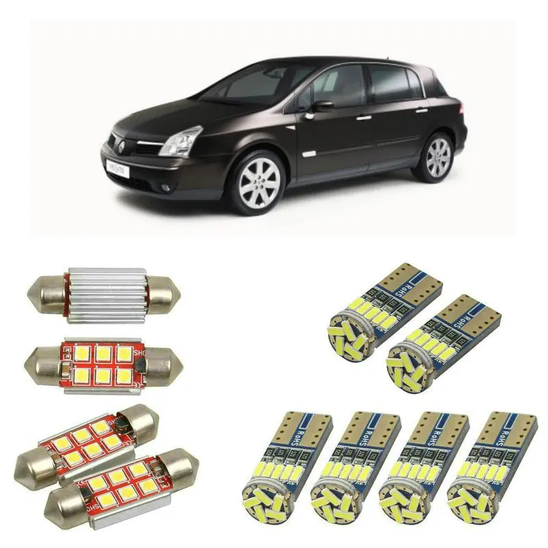 

Interior led Car lights For Renault vel satis bj0 car accessories boot light License Plate Light 12pc