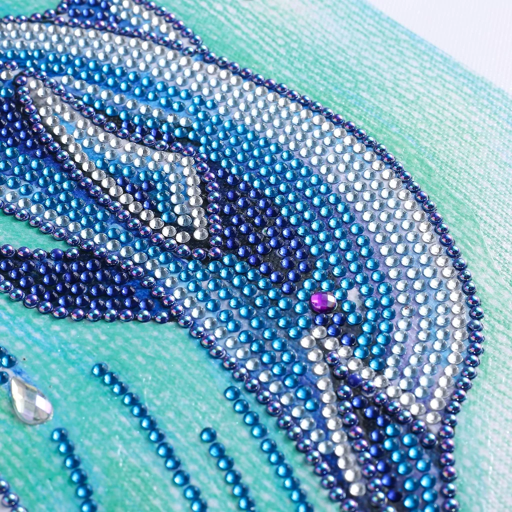 

Dolphin 5D DIY Partial Drill Special Shaped Diamond Painting Diamond Embroidery Rhinestone Cross Stitch Picture Art Crafts Decor