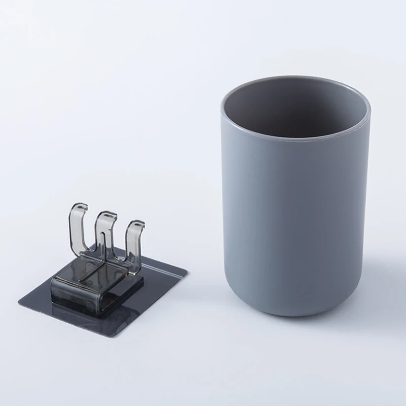gray cup Пластиковая чашка для напитков в краску, чашка для воды, аксессуары для ванной комнаты - Цвет: gray cup