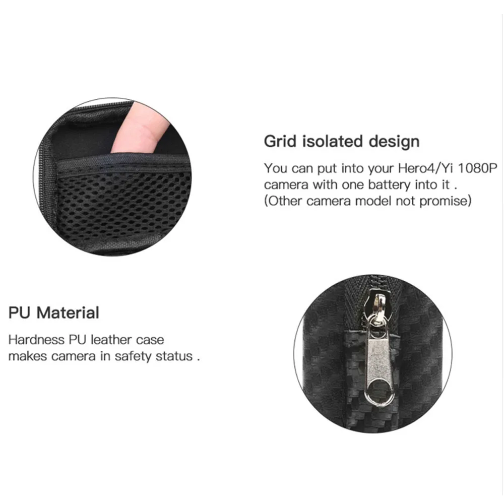 Снимайте водонепроницаемый чехол для портативной камеры Xiaomi Yi 4K Mini Box GoPro Hero 6 5 h9