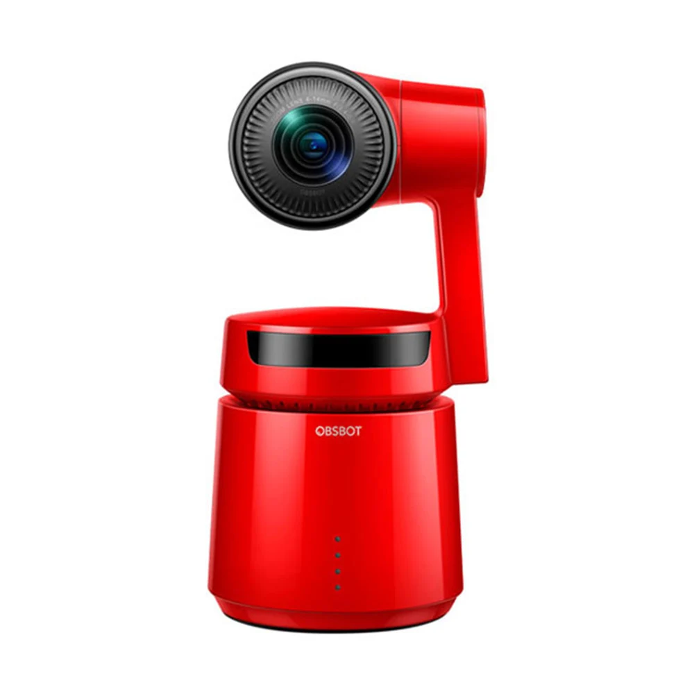OBSBOT Tail Red OBSBOT хвост AI Камера отслеживания авто зум 3-осевому гидростабилизатору 4k 60fps авто зум робот трек селфи видео Камера для видео для Youtube - Цвет: OBSBOT Tail Red