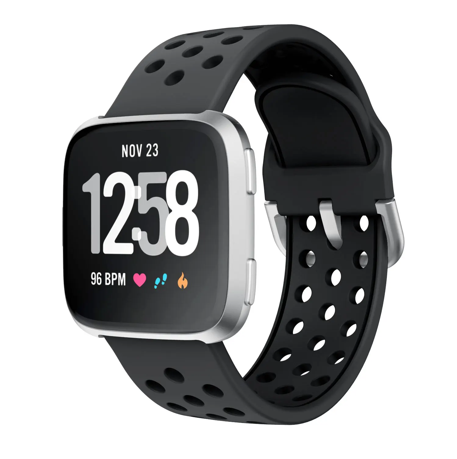 22 мм силиконовый ремешок для fitbit Versa/Versa 2 Классический быстросъемный Браслет Fitbit