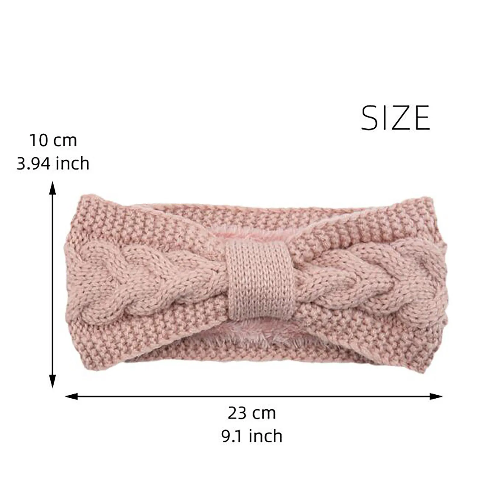 

Headband Knot Cross Winter Ear Warmer Hair Bands Elastic Wool Knitted Bandana Girls Solid Elegant Chic Cable Headbands For Women