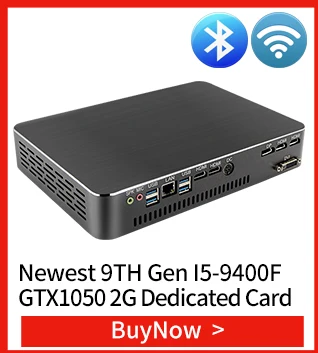 MSECORE Intel I5 9400F GTX1050TI 4G специальный игровой мини-ПК Windows 10 HTPC неттоп linux игровой ПК настольный компьютер 4K WiFi