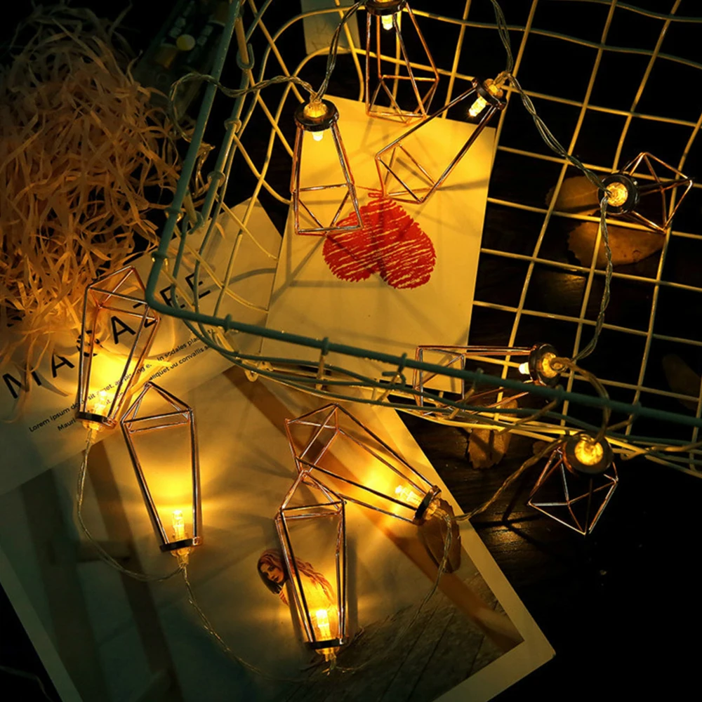 Металлическая сказочная гирлянда с бриллиантами 10/20 светодиодов|Осветительные