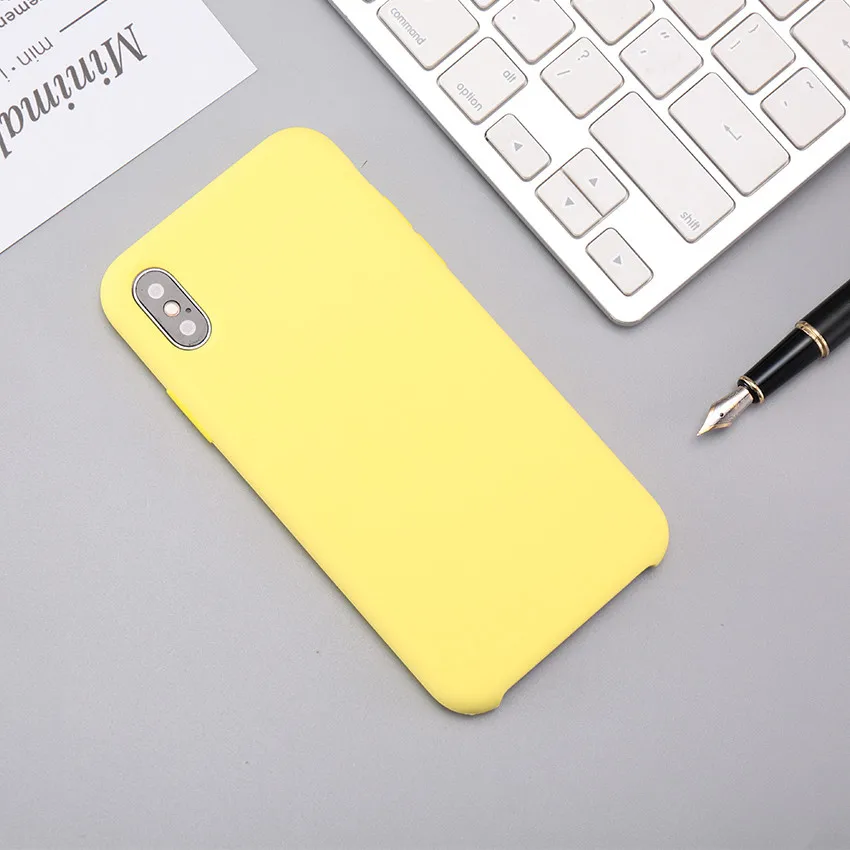 Мягкий резиновый силиконовый чехол для apple iphone xs max xr x 8 7 6 6s plus 5 5S se fundas официальная задняя крышка для телефона