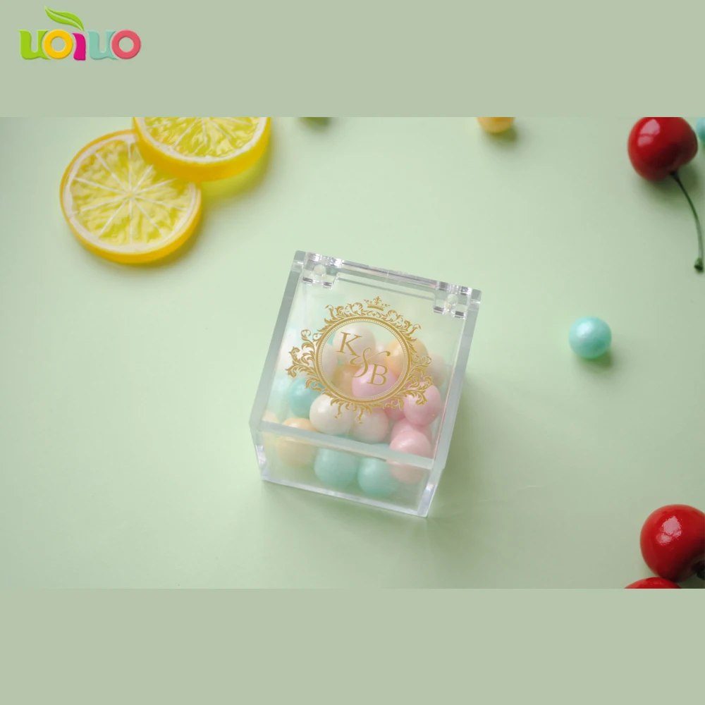 Горячая продажа Пользовательский логотип прозрачный может открыть коробки для