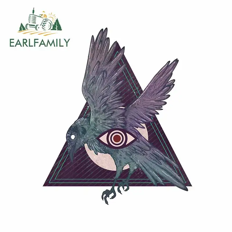 

EARLFAMILY 13 см x 10,7 см для всех Видящих ворон, автомобильные наклейки, водонепроницаемые автомобильные наклейки, Аксессуары для велосипеда