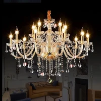 unique crystal chandelier lighting luxury fashion led chandeliers light k9 crystals lamp hotel lighting room chandeliers