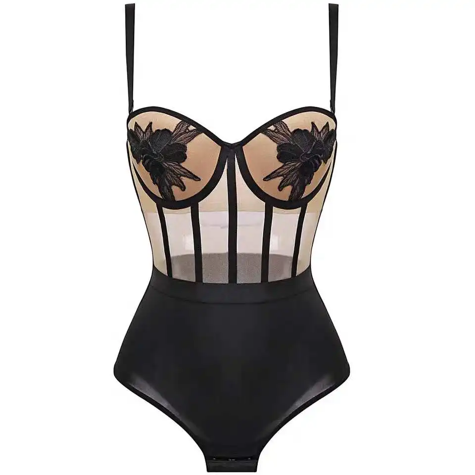 Новое Европейское и американское вышитое цельное нижнее белье тонкое дышащее со