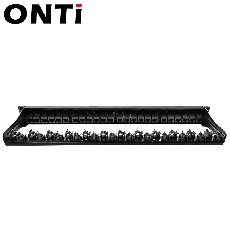 ONTi 19 &quot1U стойка сквозной связи 24 порта CAT6 коммутационная панель сетевой RJ45