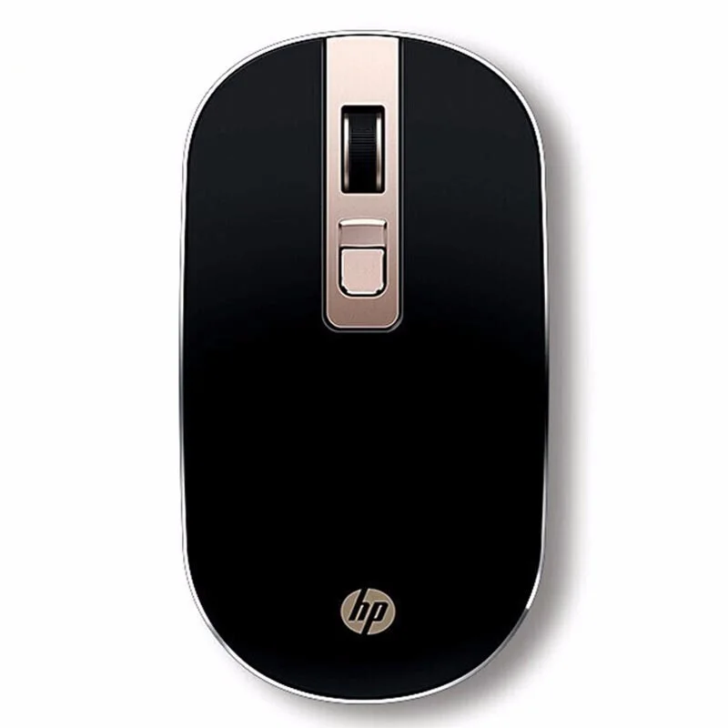 hp S4000 оптический USB 1600 dpi 2,4 ГГц Беспроводная мышь Mute mouse NANO приемник для настольного компьютера Laptp дропшиппинг - Цвет: Gold HP-S4000