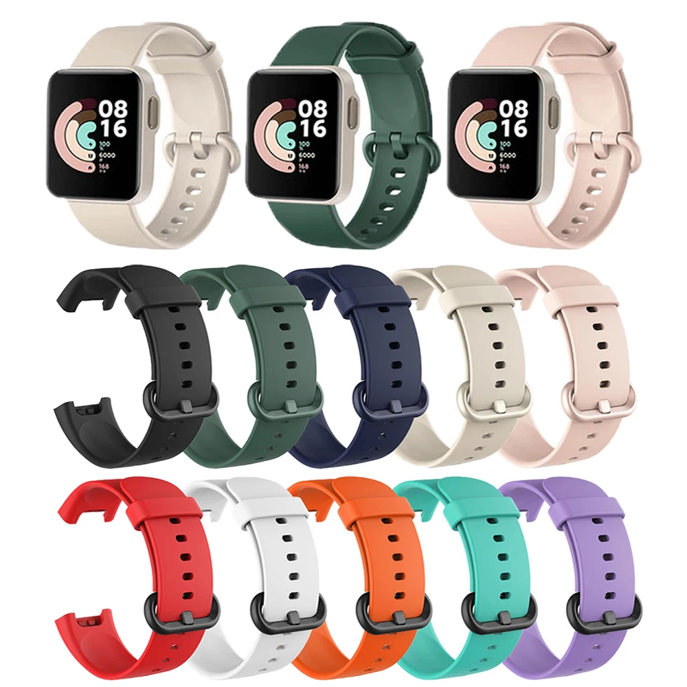 

Soft Silicone Straps for Redmi Watch Smartwatch belt Replacement Sport Bracelet Wristband For Xiaomi Mi Watch Lite Accessories