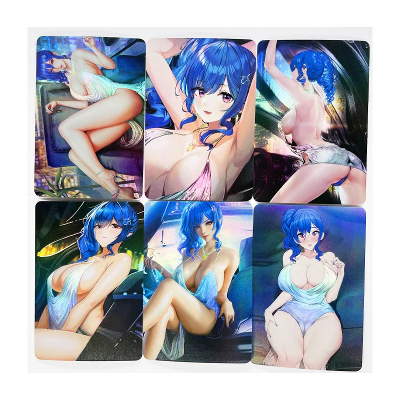 6 unids/set de juguetes, pasatiempos, coleccionables, colecci&oacute;n de juegos, tarjetas de Anime-0