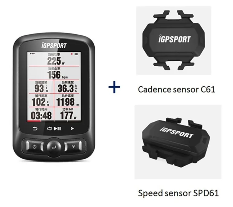 I gps порт iGS618 gps Велосипедный компьютер Спидометр IPX7 с аксессуарами - Цвет: Set F
