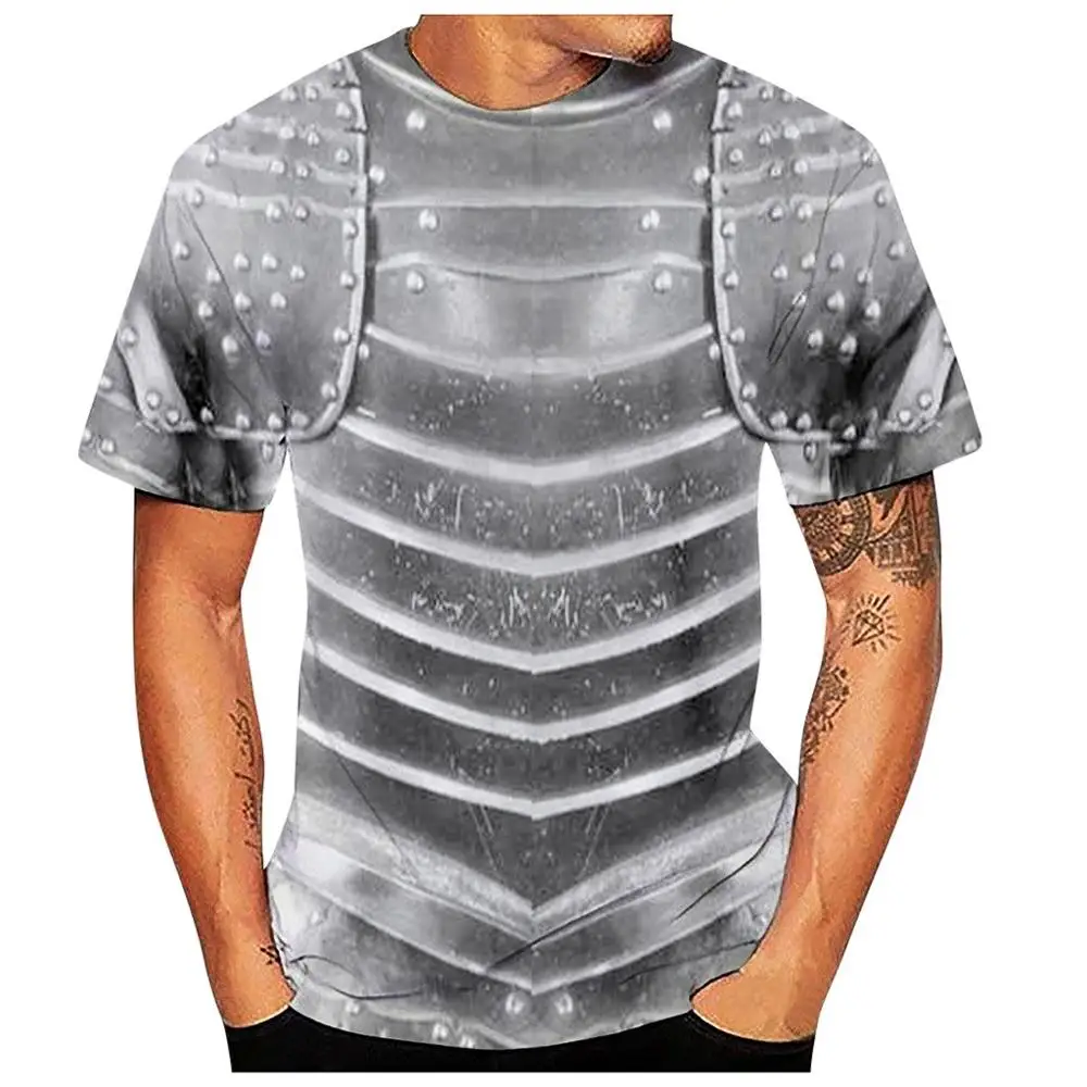 2020 Харадзюку Мужская футболка винтажная забавная 3d печатная Футболки с коротким