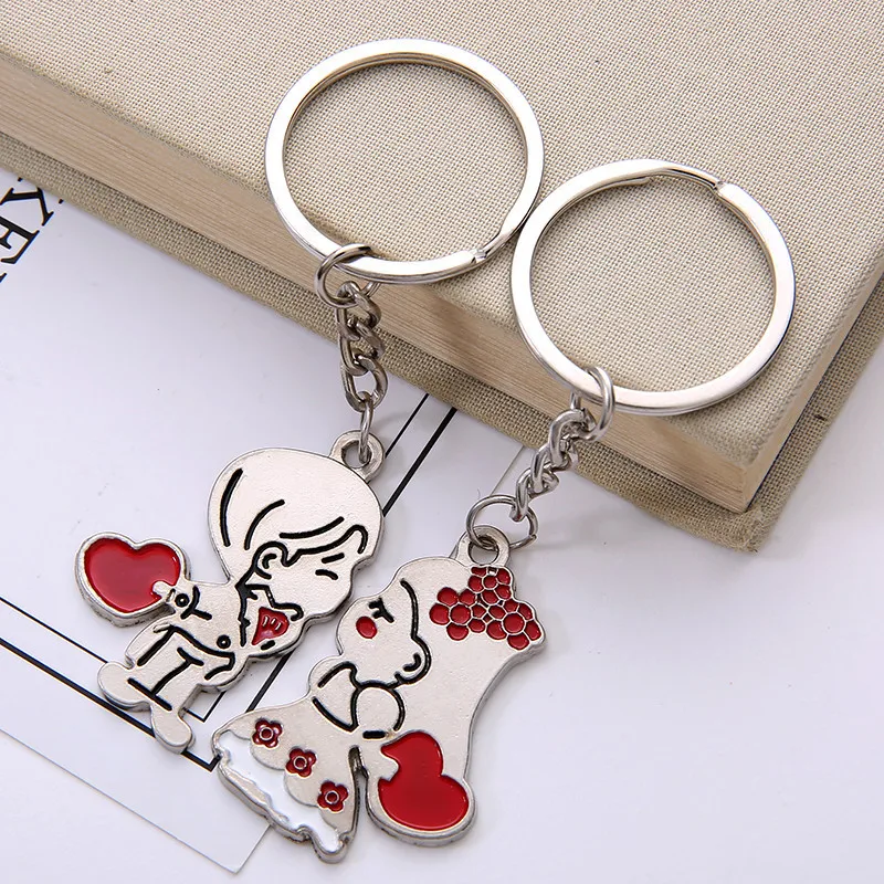 

Trendy Hot Selling Couple Keychain Creative Arrow Through Heart Cute Couple Keychains Pendant Valentine's Day Gift Wholesale