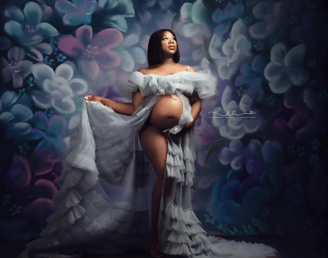 

Flower Photography Backdrop Wedding Floral Painting Background Photo Studio Newborn Baby Child Photophone Photocall W-5053