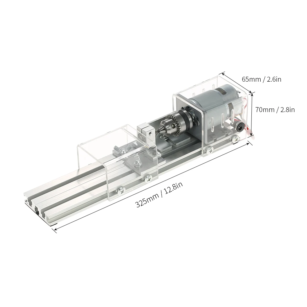 DC12 24V 100 Вт мини токарный станок бисер машина Деревообработка DIY стандартный набор