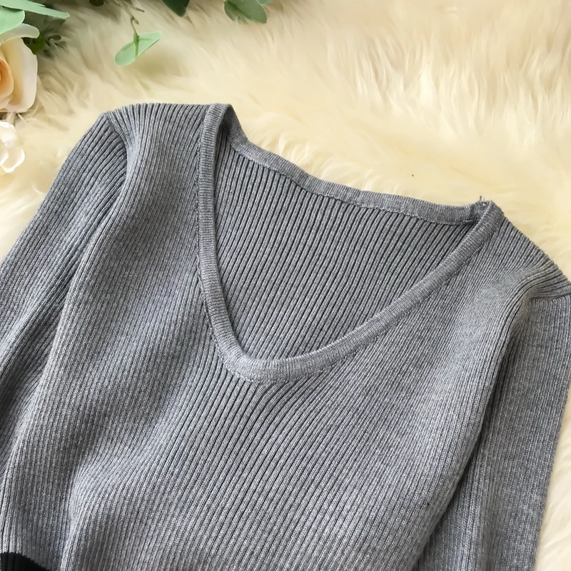 ALPHALMODA осеннее Новое винтажное вязаное платье женское цветное Элегантное зимнее платье с длинными рукавами вязаное платье-футляр