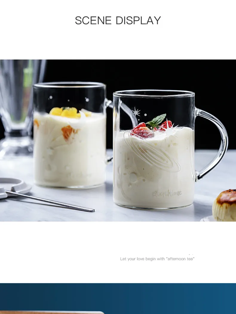 Новая люминесцентная стеклянная чашка для воды очень красивые чайные чашки с