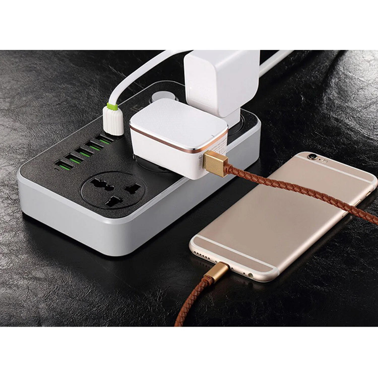 Универсальные сетевые ленты Besegad электрическая розетка 6 USB портов 3 выхода защита