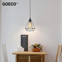 simple metal cage pendant light industrial retro pendant lamp hanging lamp for dining room kitchen island lighting 220v e27