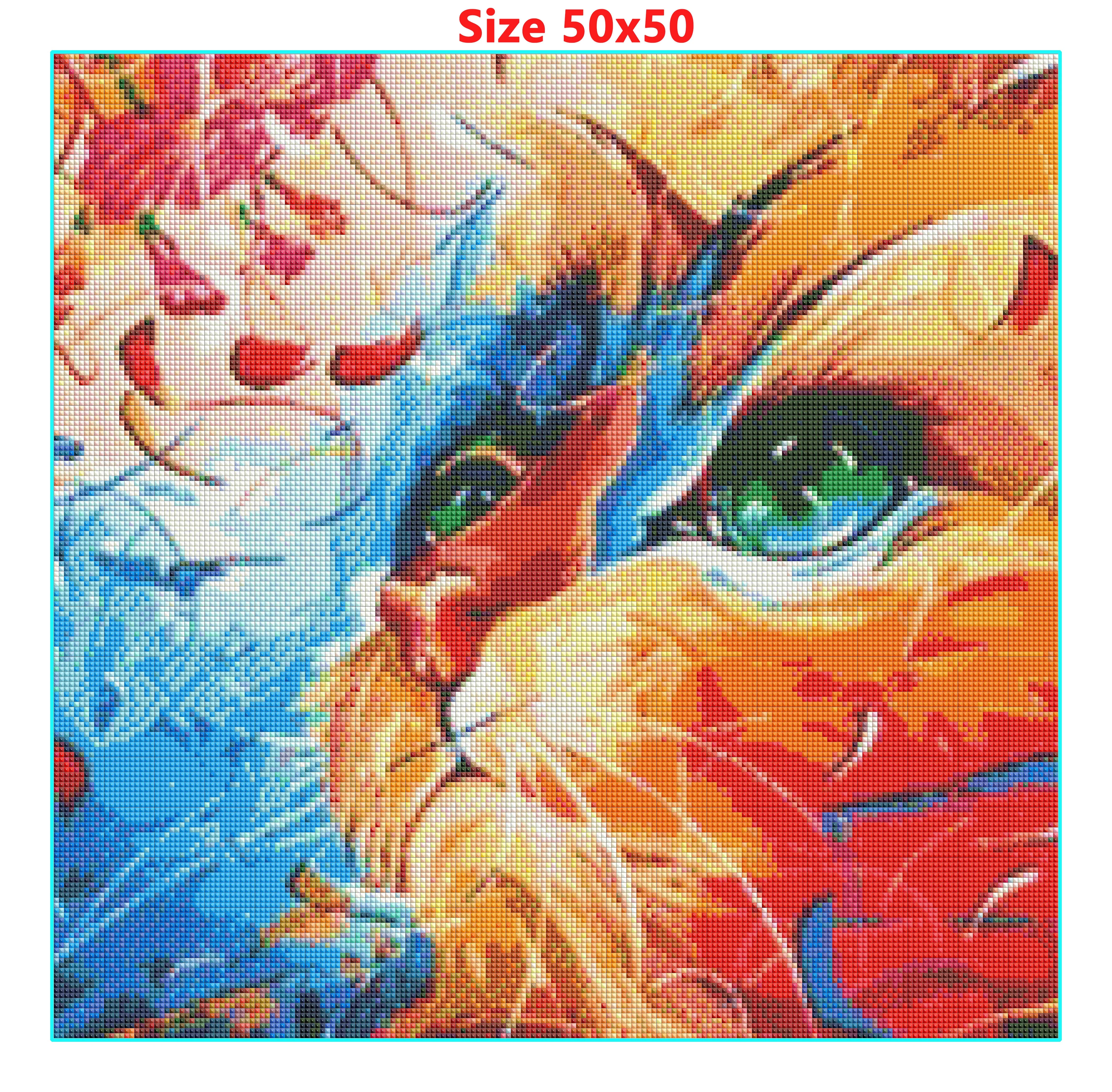 Набор для алмазной живописи 5d с изображением панды из мультфильма