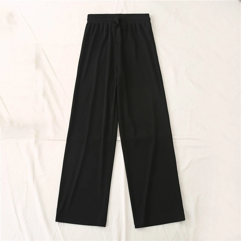 

High Waist Casual Light Long Plus Size Pants Summer Women Trousers Sports Sweatpants Girls Loose Lace Up Straight Khaki Pants