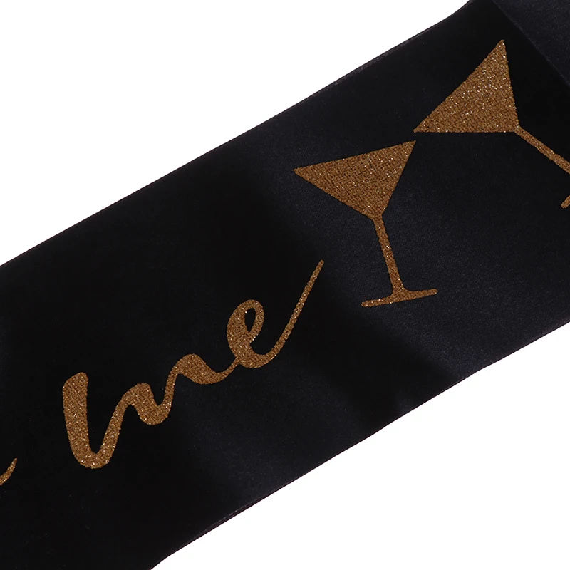 1 шт. 2 Цвета лента для дня рождения Золотой говорить тридцать ко мне атласная Happy