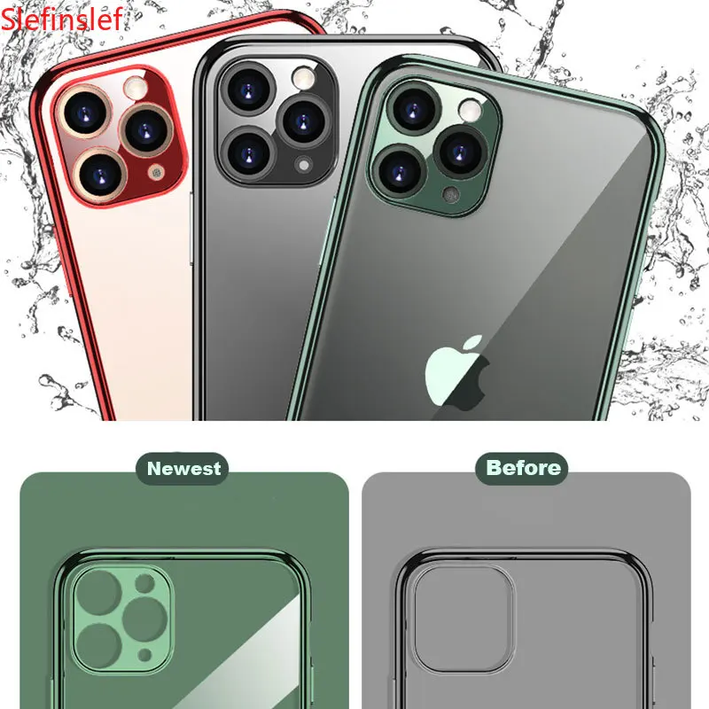 Роскошный чехол-бампер с покрытием для телефона Apple iPhone 11 Pro Max XR iphone SE 2020 Защита