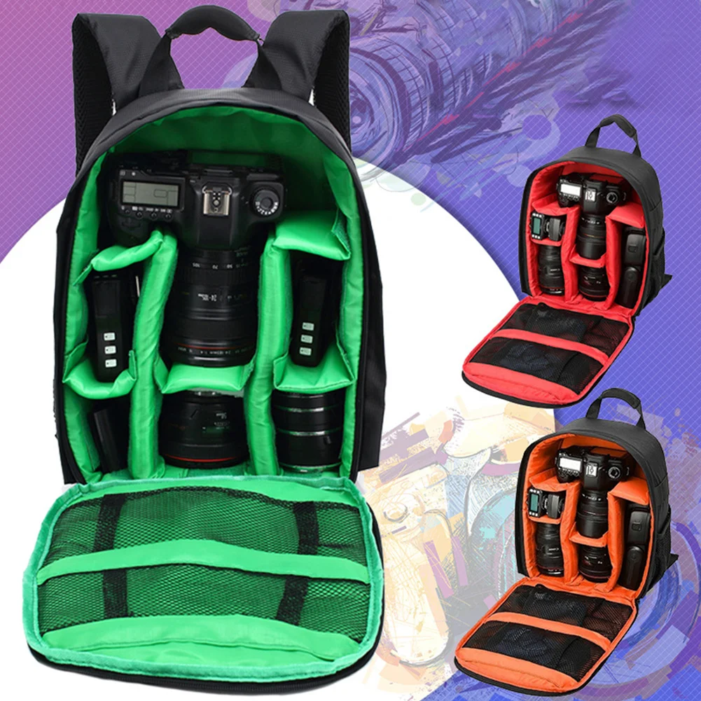 waterproof slr backpack digital camera bag outdoor multi function shockproof camera backpack for nikon canon slr camera lens bag free global shipping