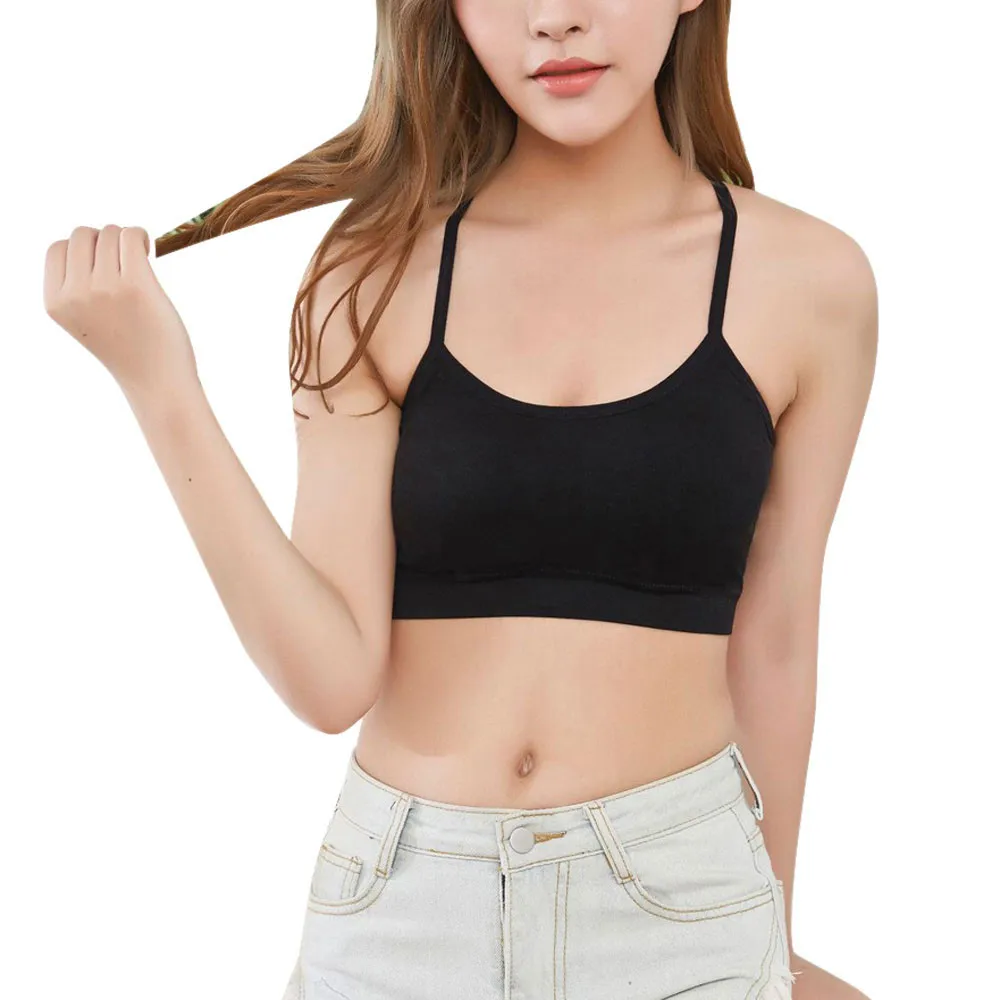 Женский укороченный топ бесшовное нижнее белье женский сексуальное со съемной