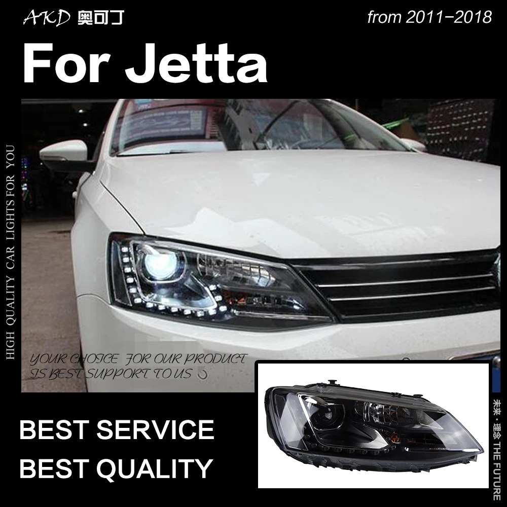 АКД стайлинга автомобилей для VW Jetta фары 2011-2018 Gli светодиодный фар Европейский