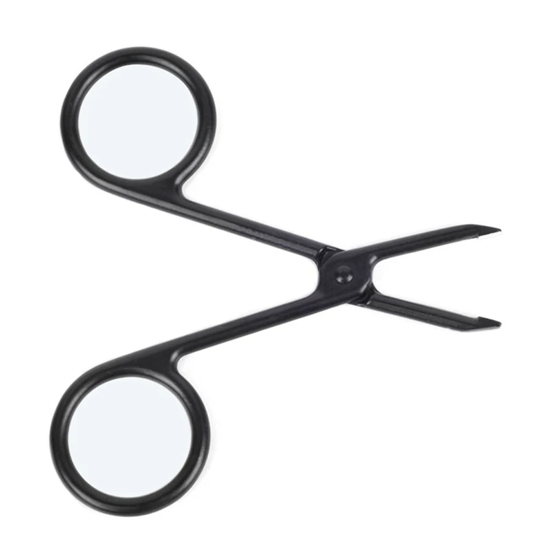 

New 1Pc Scissors Flat Tip Eyebrow Tweezers Clamp Clipper Stainless Eyebrow Removal Makeup Tool For Beauty