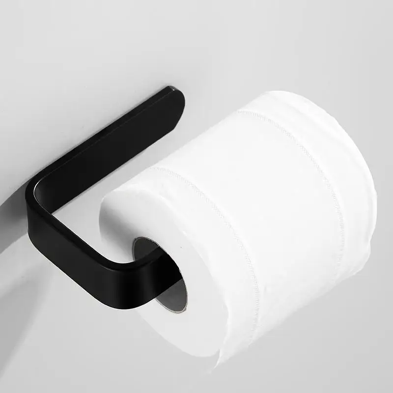 

Black towel rack, bathroom towel rack, non-porous towel rack, Towel Racks, bathroom storage rack 30-60 cm space aluminum set