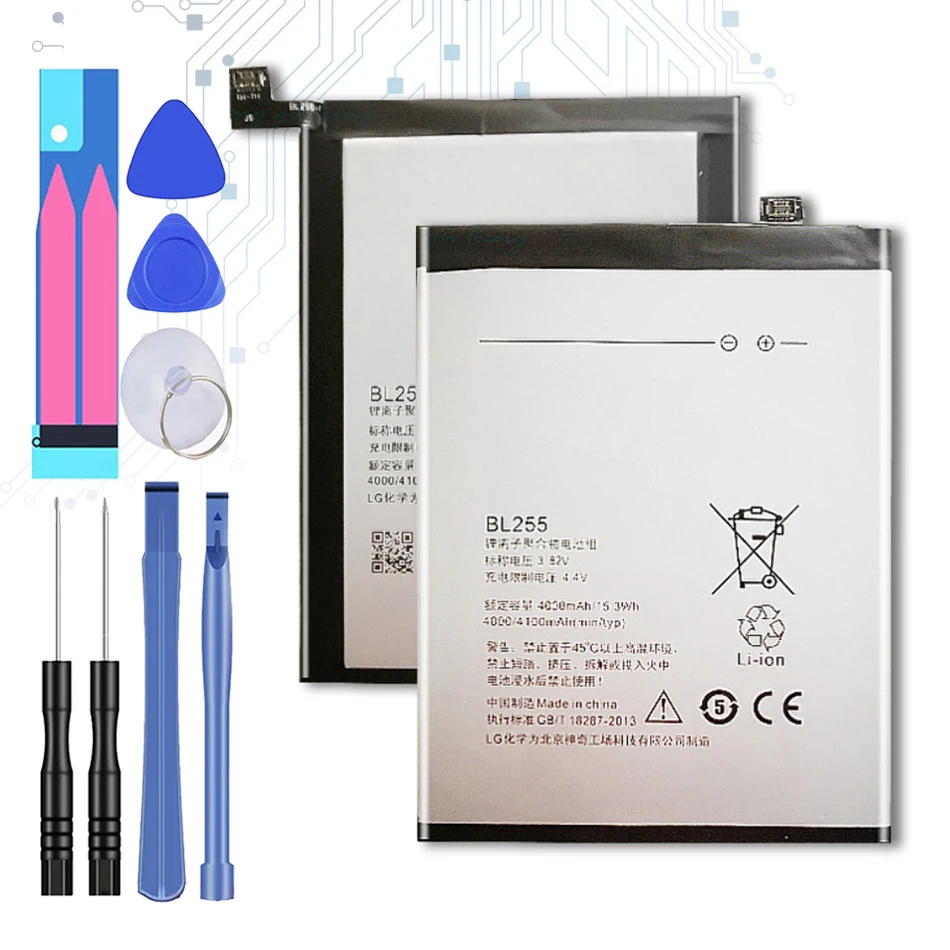 

Сменный аккумулятор для Lenovo ZUK Z1 BL255 большой емкости 4000 мАч аккумулятор для Lenovo ZUK Z 1 BL 255 мобильный телефон