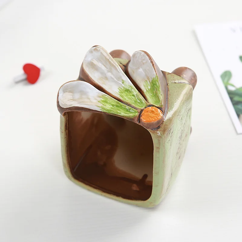 1 шт. ручная роспись керамический горшок для суккулентов домашний садовый