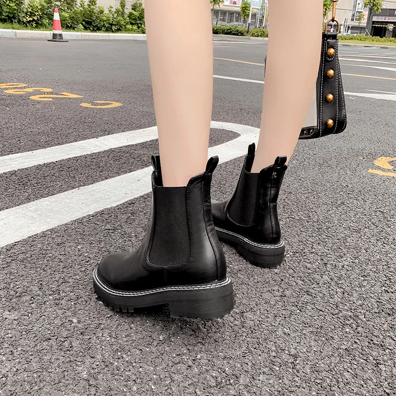2019 роскошные женские ботильоны черные глянцевые ботинки классические на плоской