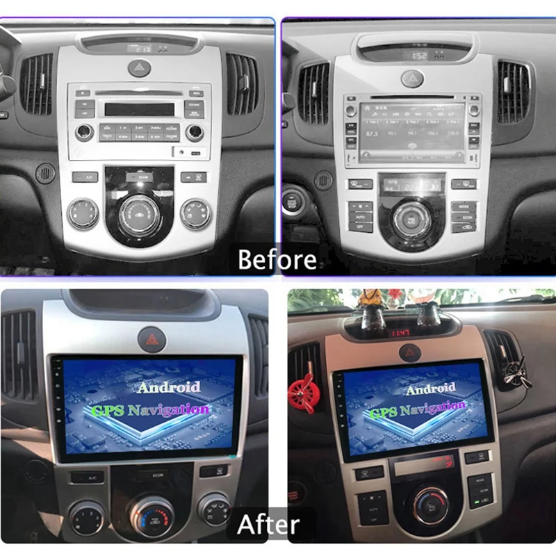 

10 Inch 2 Din Android 10.0 Car Mp5 Player Radio 2+16Gb Wifi Bluetooth Gps Navigation for Kia Forte 2010-2018 Automatic