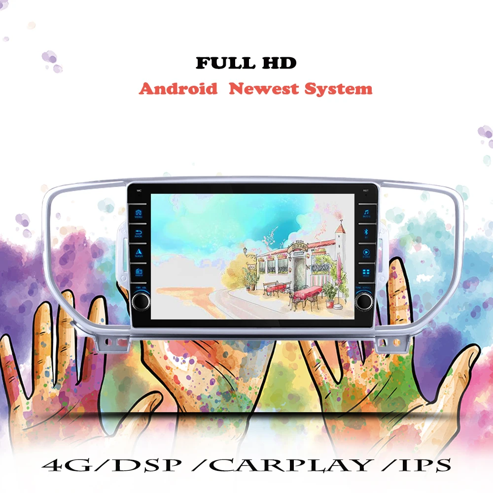

DSP Car Radio Android 10.0 Carplay For Kia Sportage 4 QL 2016 2017 2018 Navigation GPS Multimedia Player Audio 2din DVD Cassette