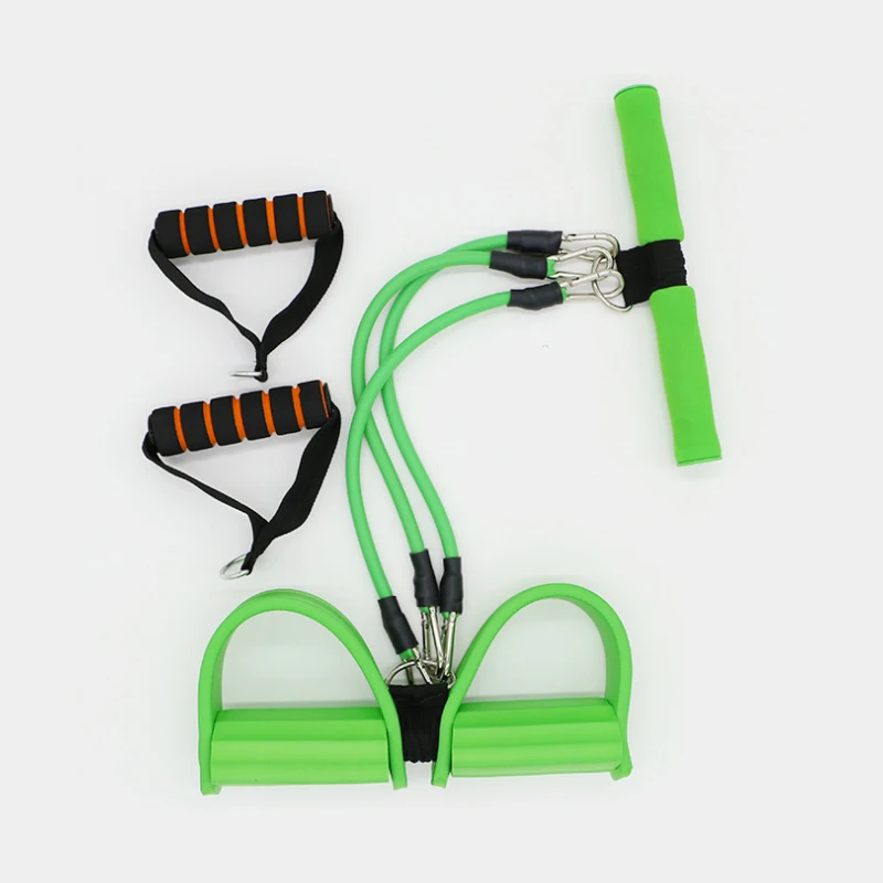 3 трубки Педальный Тренажер сидеть ups Грудь Разработчик резистивные полосы Йога