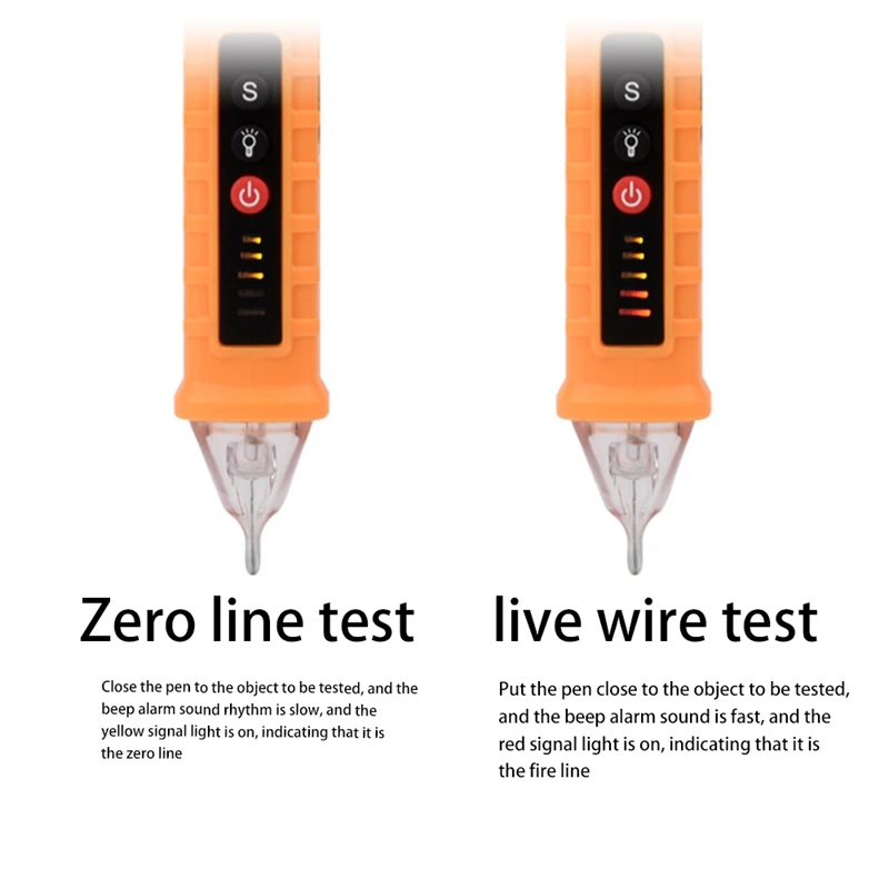 

Non-Contact Pen AC Voltage Detector Tester Meter Tester Pen Electric Indicator LED Sensor Volt Current Tester